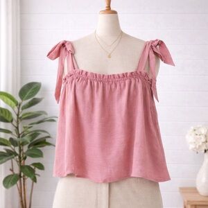 Outerknown Dusty Pink Organic Cotton Tank Top NWT S